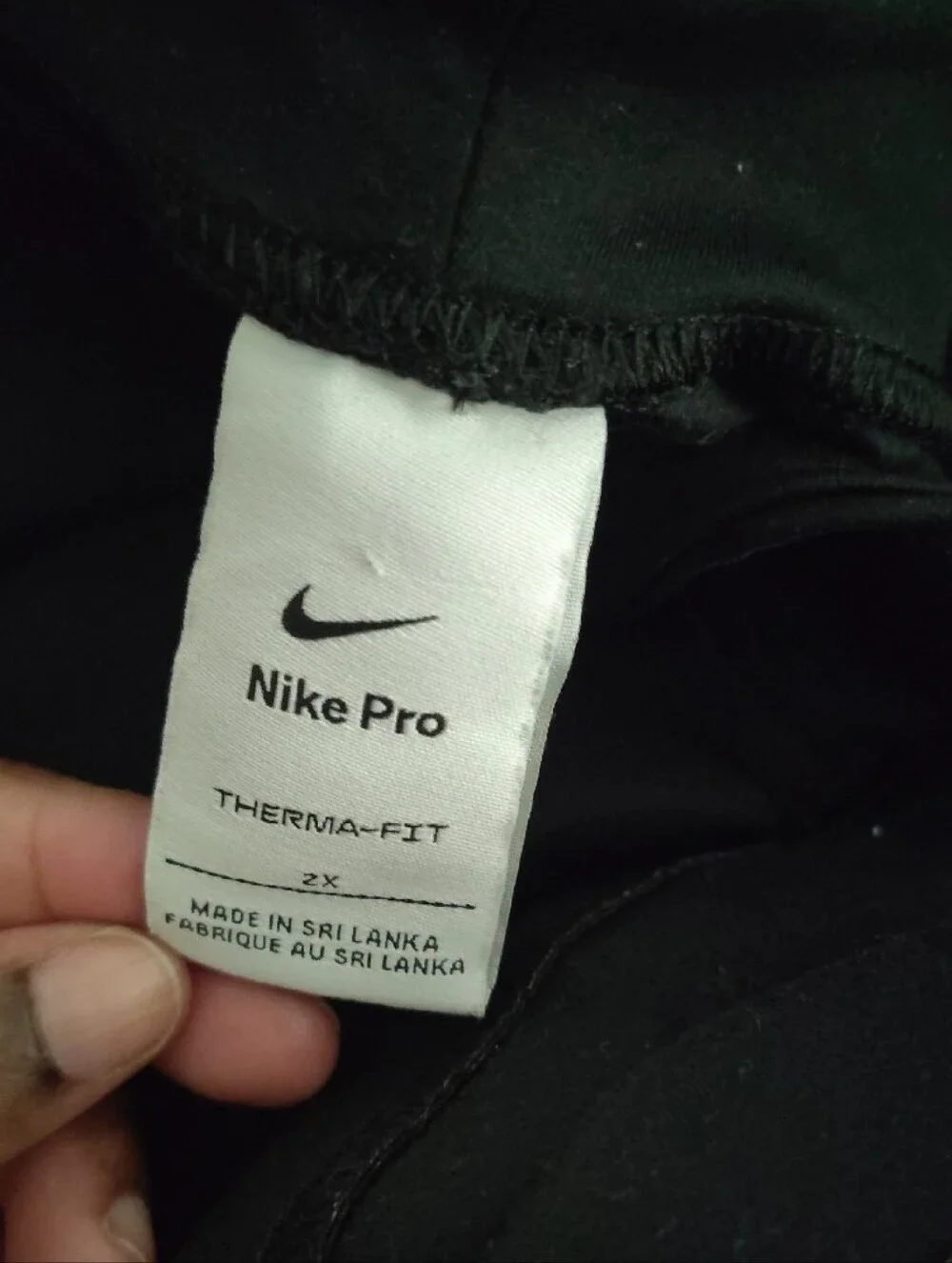 Nike Men’s Black Turtleneck Pullover with Subtle Swoosh